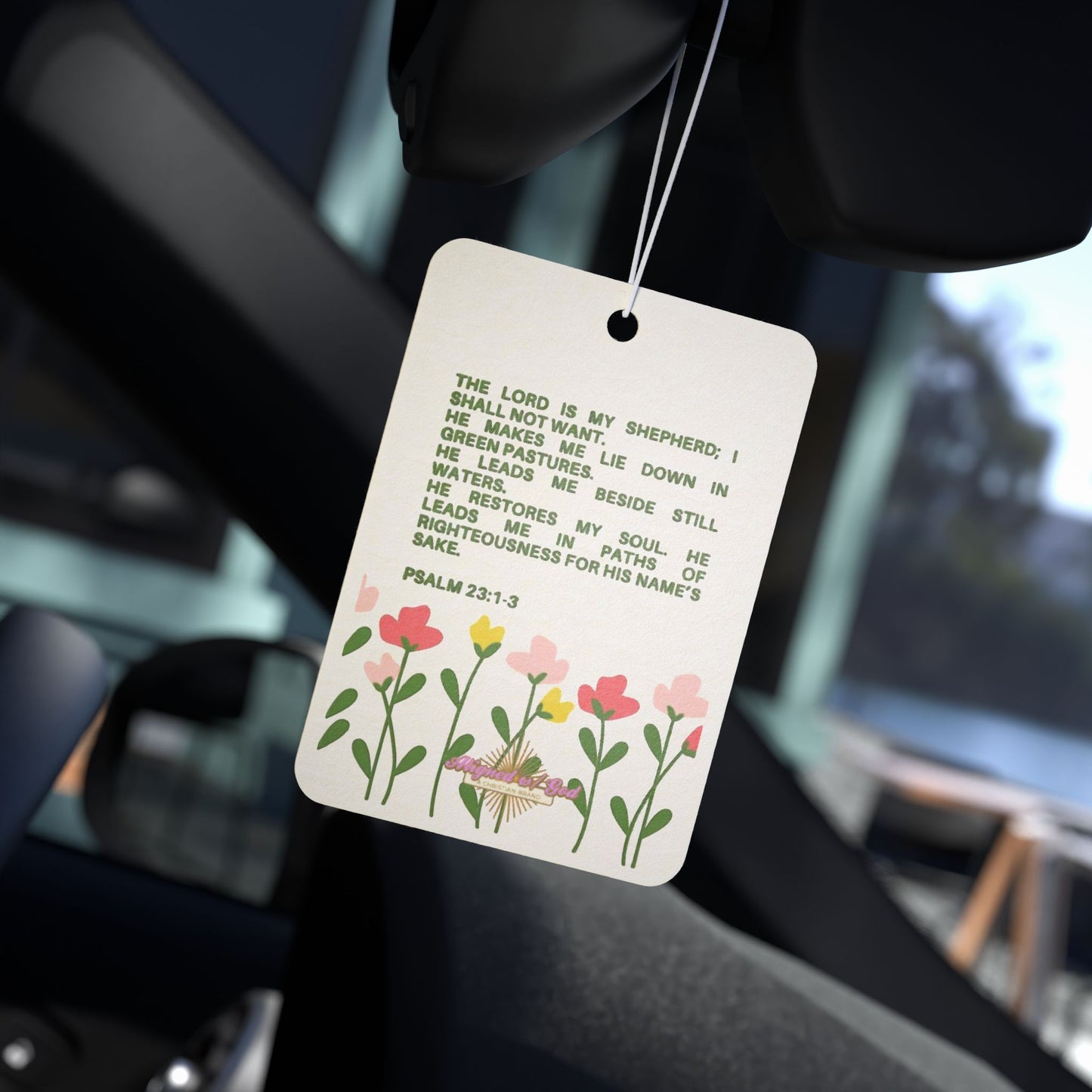 Psalm 23:1-3 - Car Air Freshener 4pack