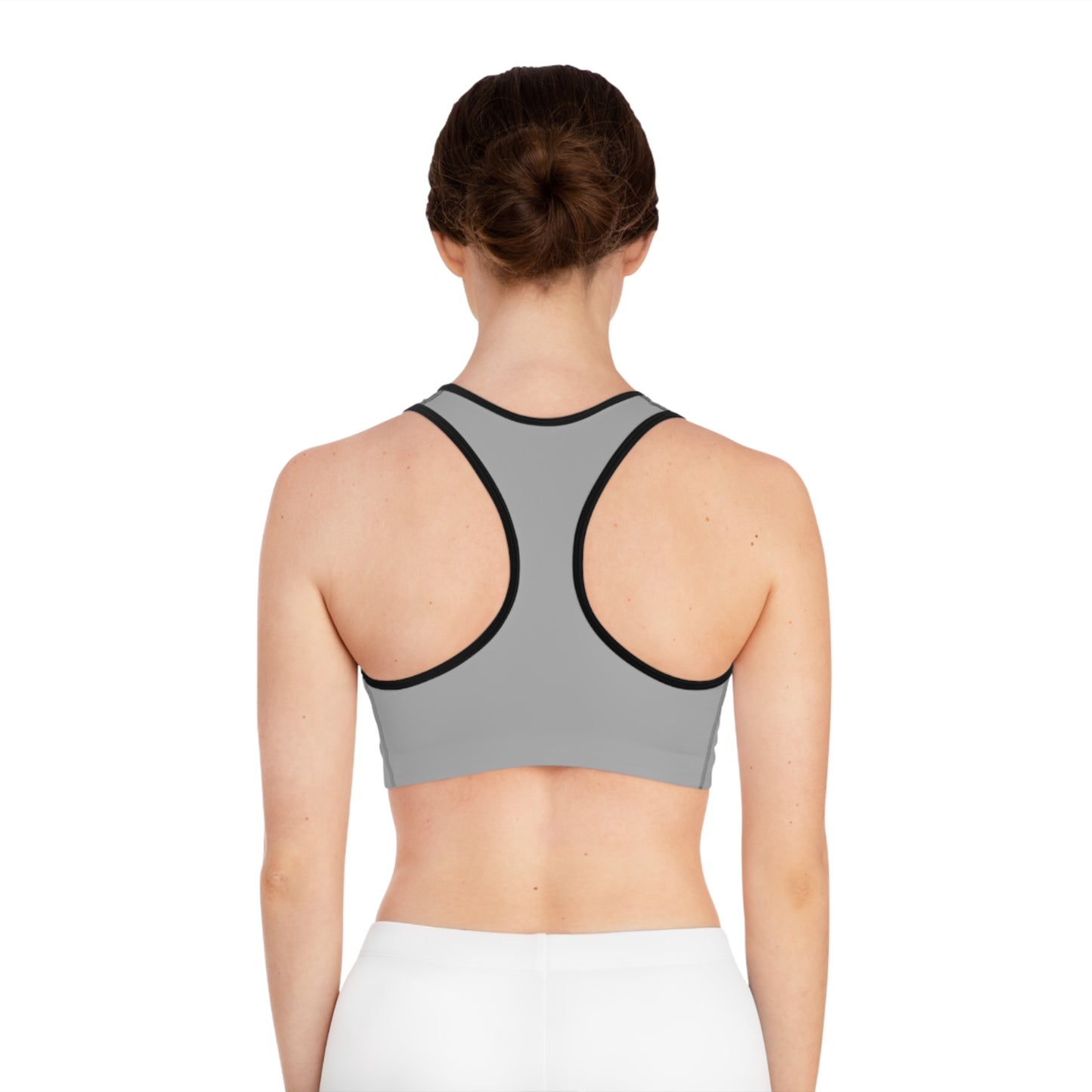 Layering Sports Bra - Light Grey/Black