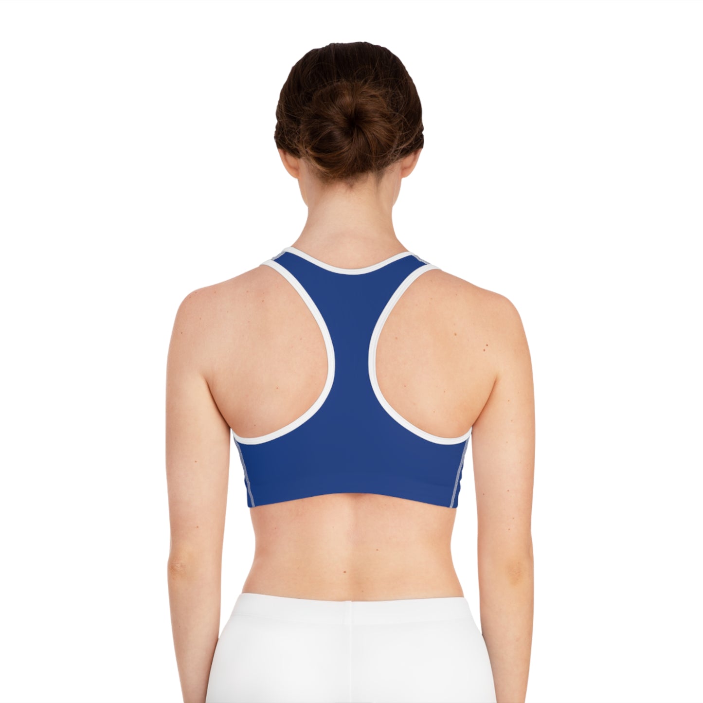 Layering Sports Bra - Dark Blue/White