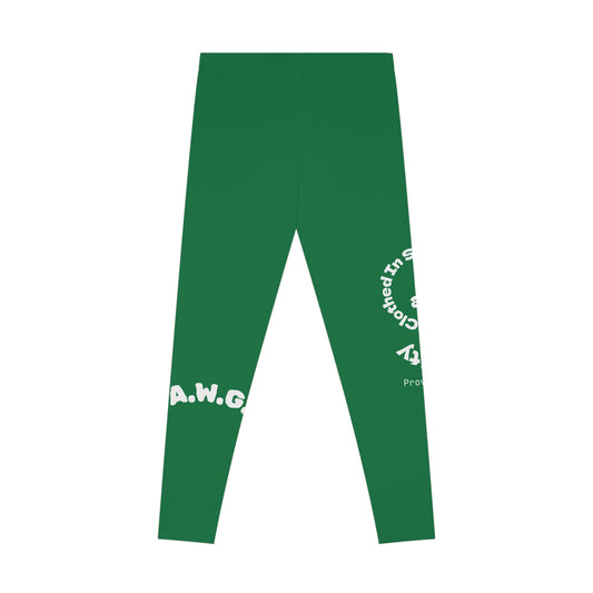 Ankle-Length Leggings - Dark Green