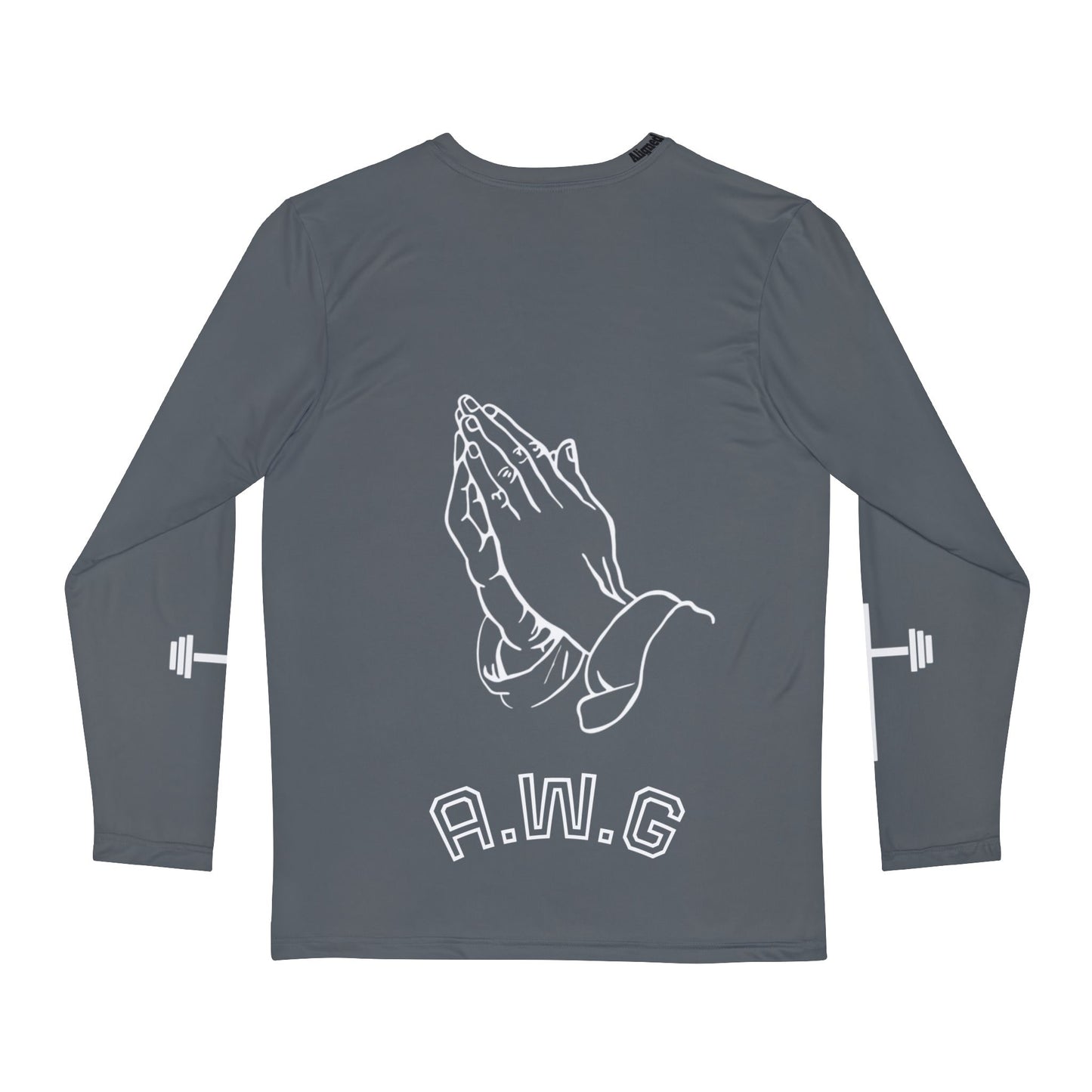 I Can do All things Through Christ - Unisex Long Sleeve - Dark Grey/White