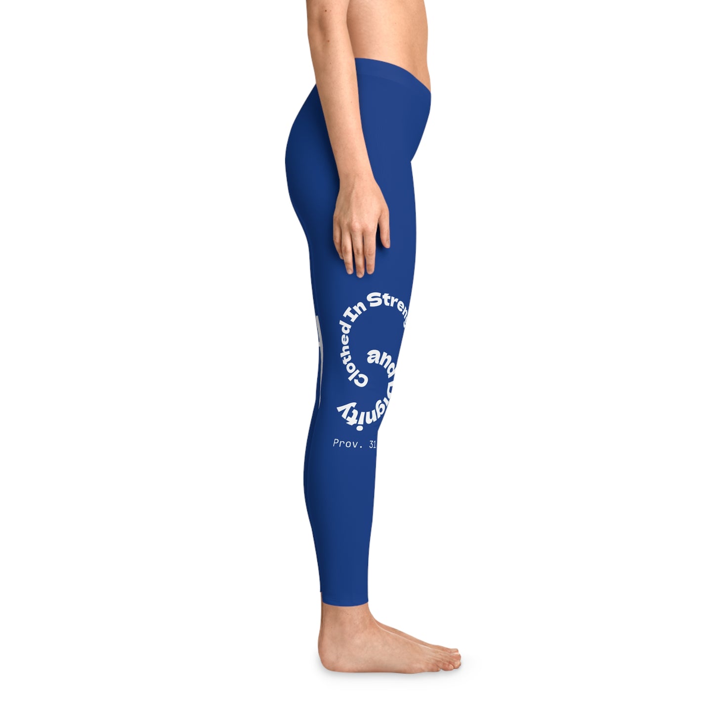 Ankle-Length Leggings - Dark Blue