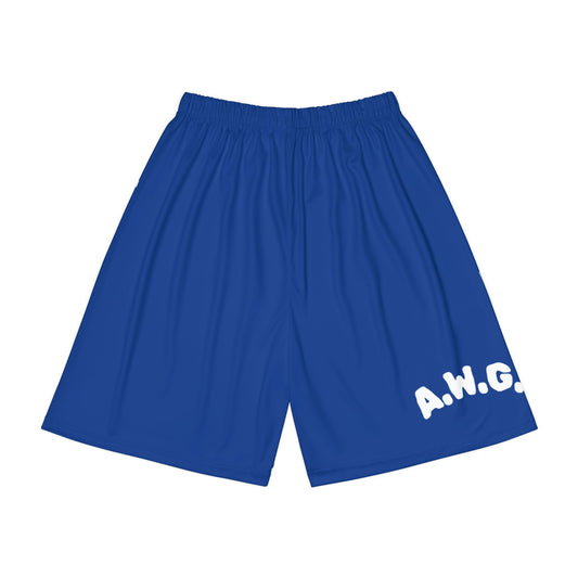 Gym Shorts - Dark Blue/White