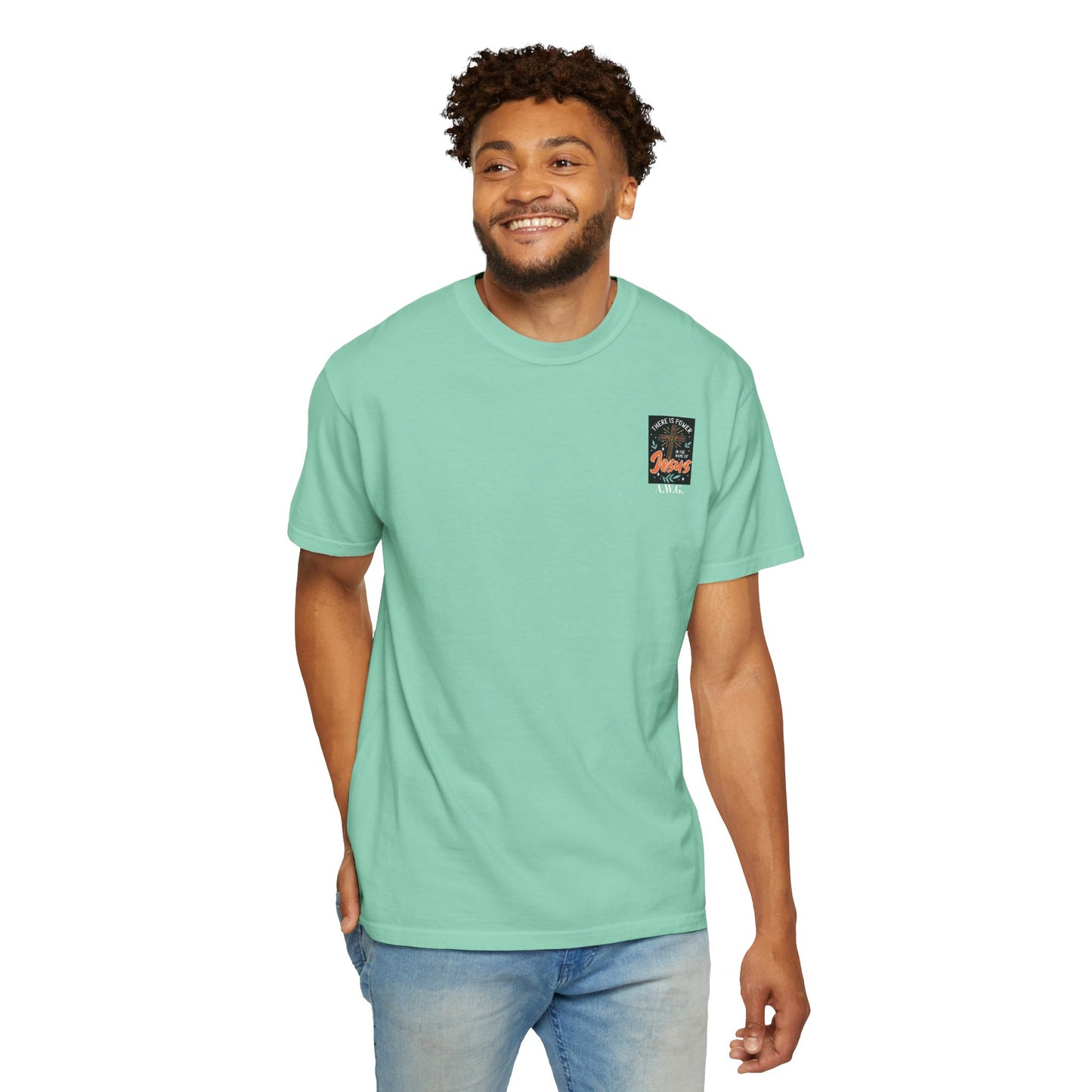 Power in the Name of Jesus - Men's Christian T-Shirt