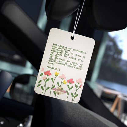 Psalm 23:1-3 - Car Air Freshener 4pack