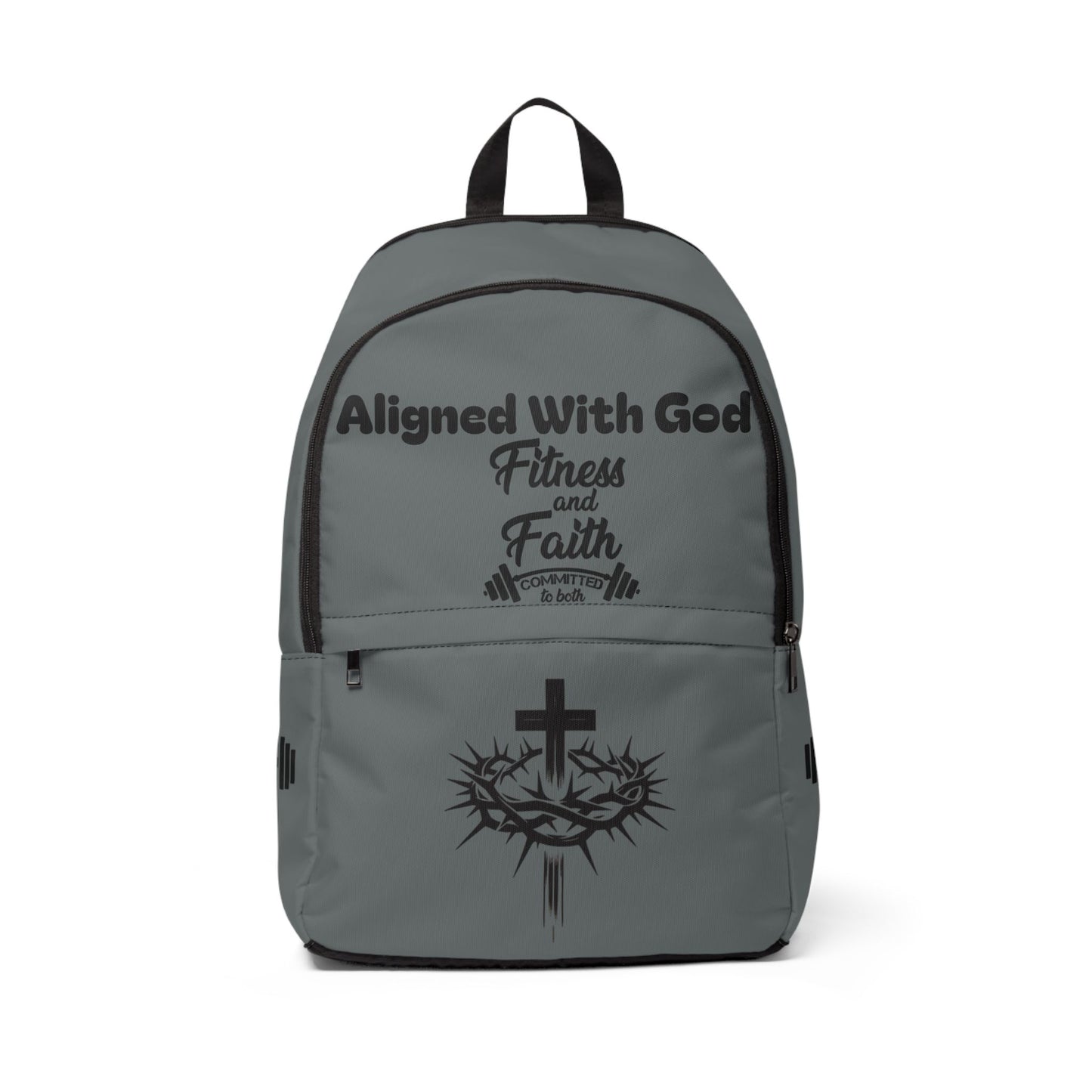 Fitness and Faith Backpack - Dark Grey