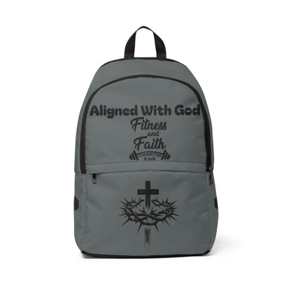 Fitness and Faith Backpack - Dark Grey