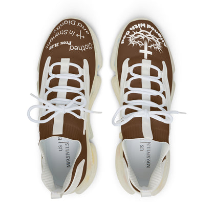 Men's Mesh Sneakers — Brown/White & Brown/Black Athletic Shoes