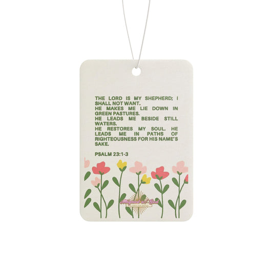 Psalm 23:1-3 - Car Air Freshener 4pack