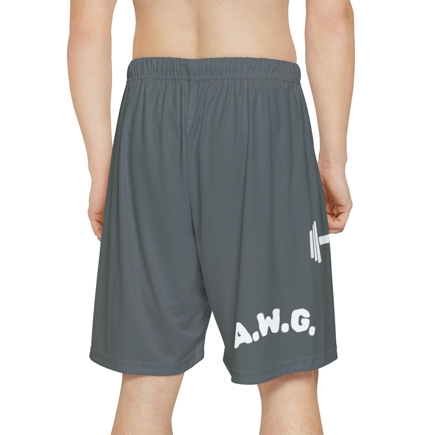 Gym Shorts - Dark Grey/White
