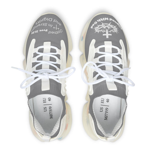 Women's Mesh Sneakers — Dark Grey/Black & Light Grey/White Athletic Shoes