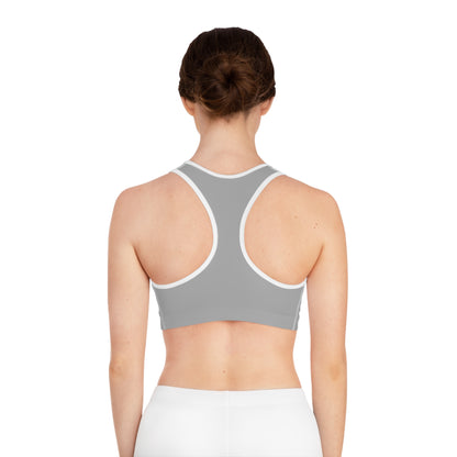 Layering Sports Bra - Light Grey/White