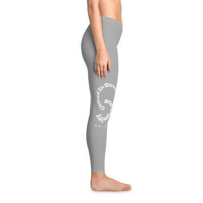 Ankle-Length Leggings - Light Grey