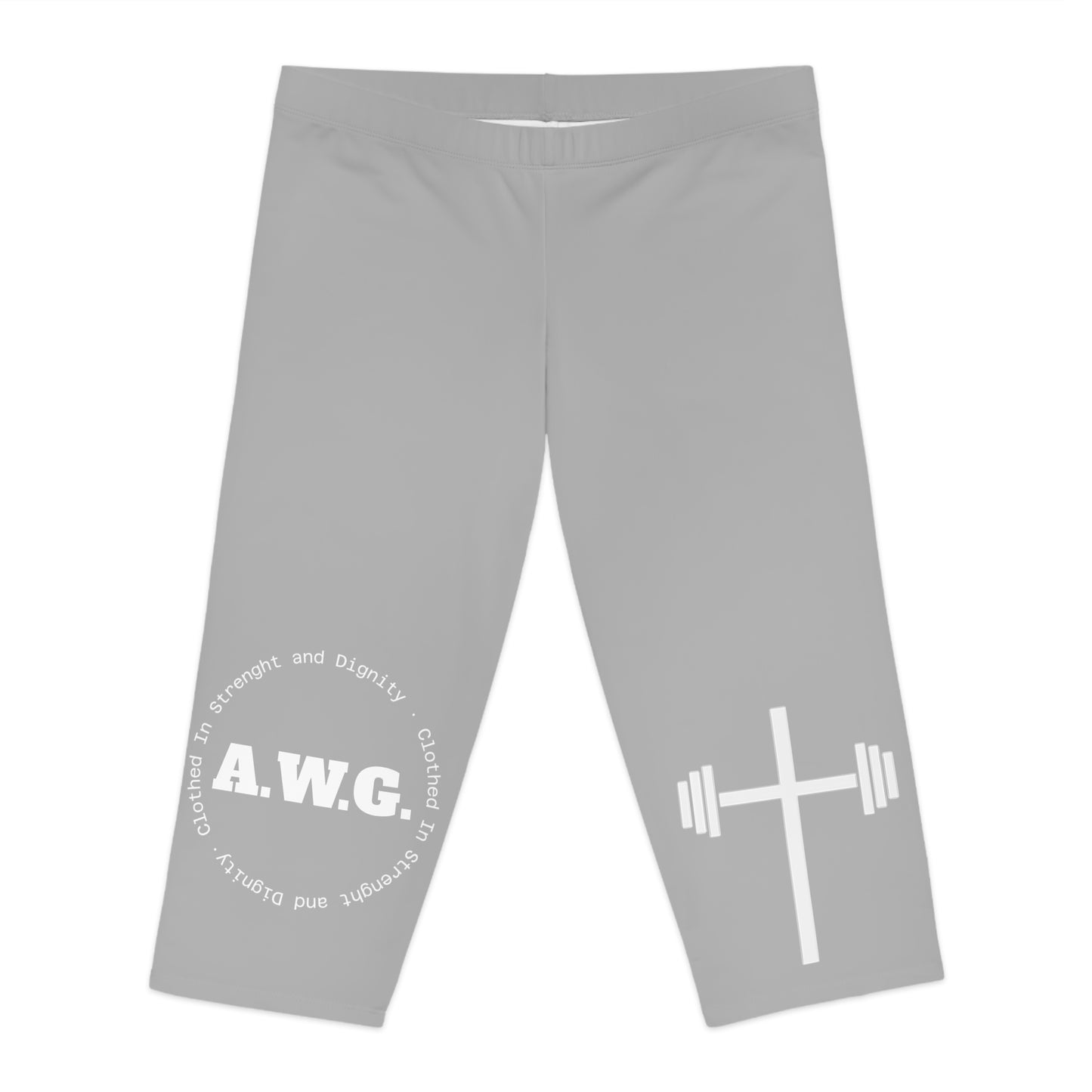 Capri Leggings - Light Grey