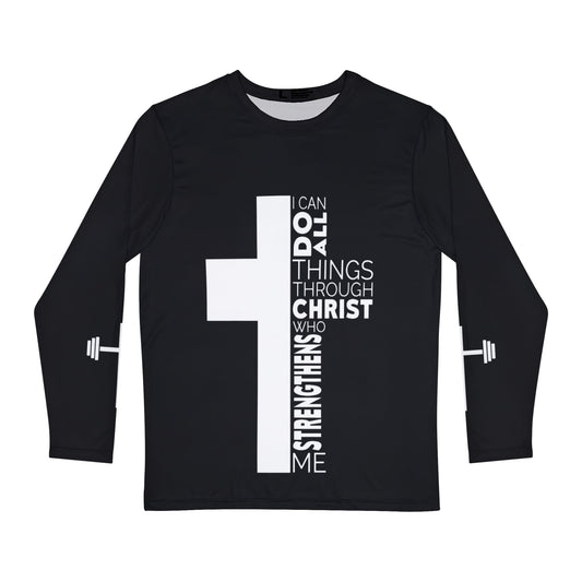 I Can do All things Through Christ - Unisex Long Sleeve - Black/White