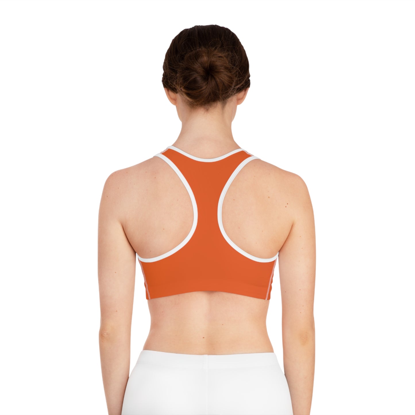 Layering Sports Bra - Orange/White