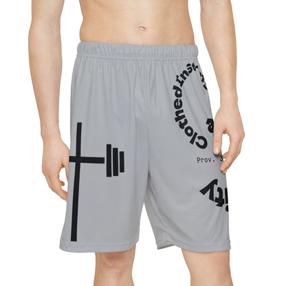 Gym Shorts - Light Grey/Black