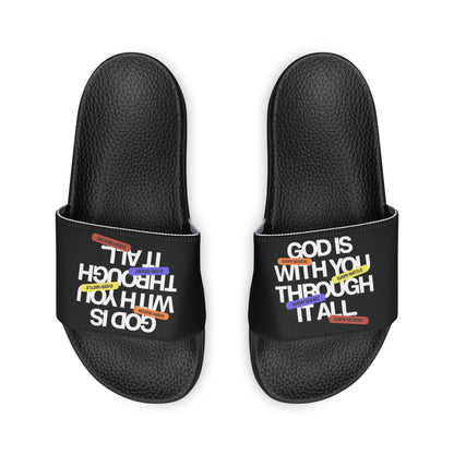 Men's Removable Strap Sandals — God Is With You Through It All