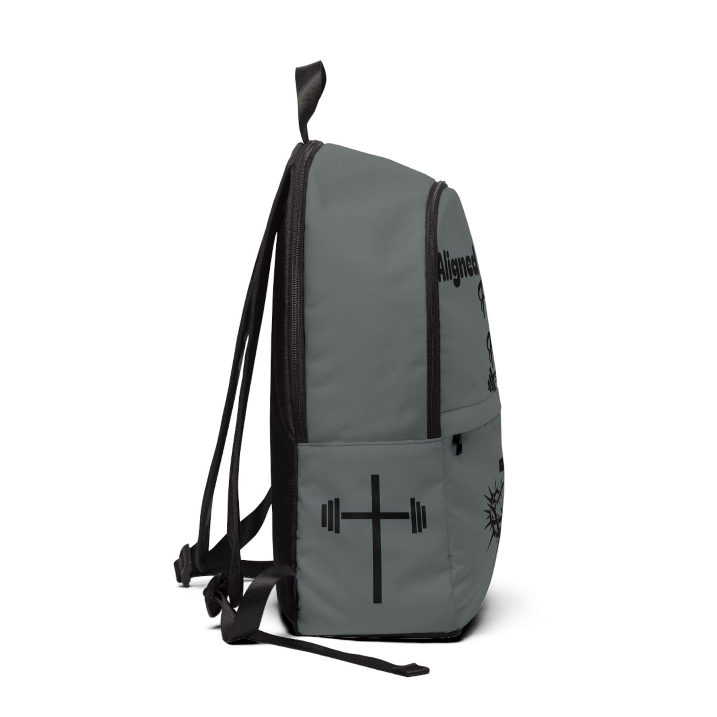 Fitness and Faith Backpack - Dark Grey