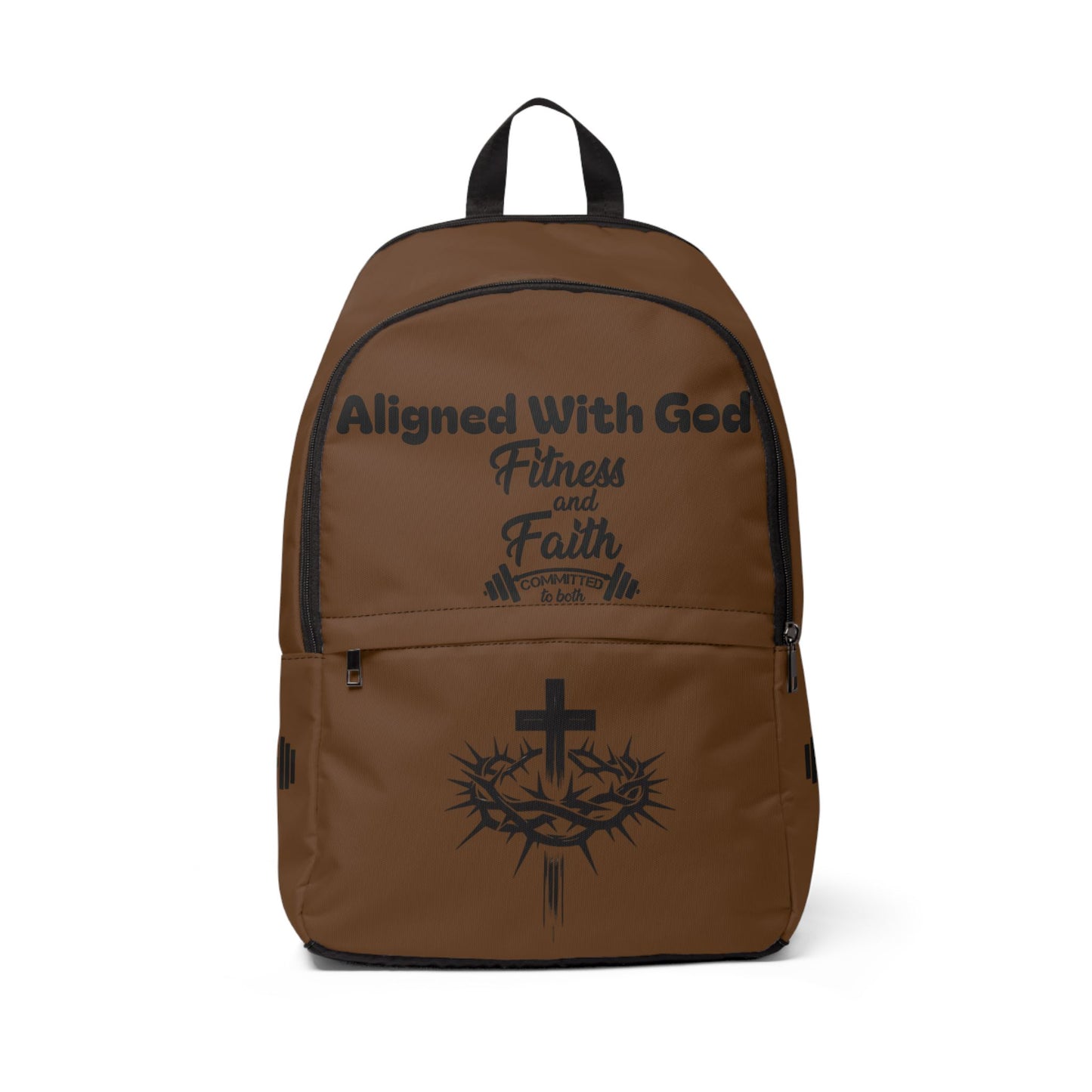 Fitness and Faith Backpack - Brown