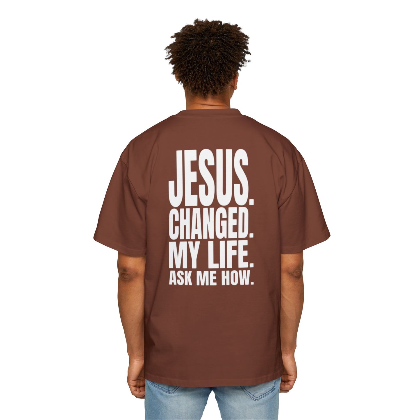 Ask me about Jesus - Oversized Tee