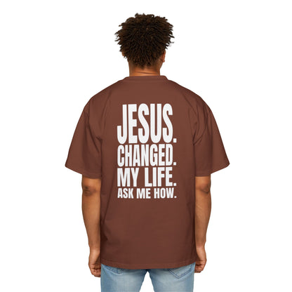 Ask me about Jesus - Oversized Tee