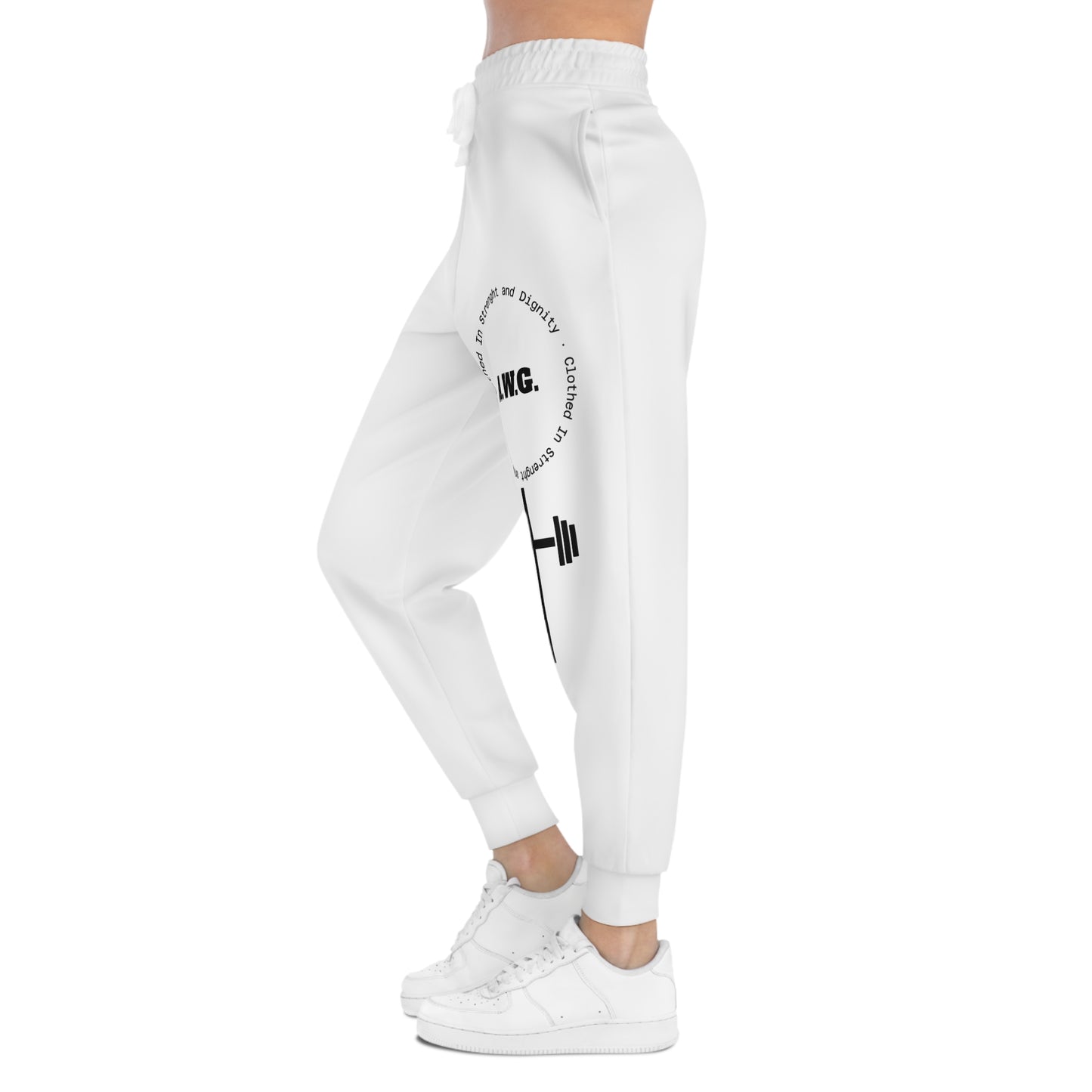 Athletic Joggers - White/Black