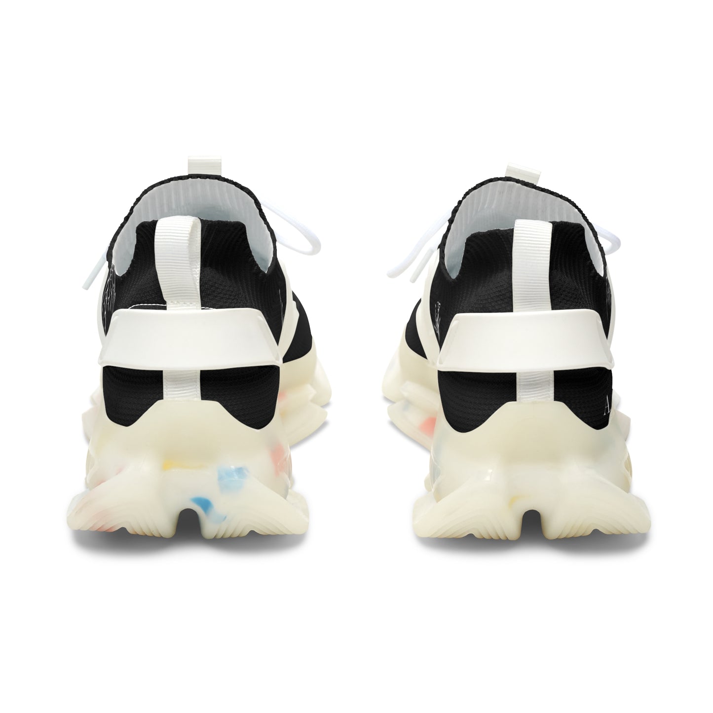 Walk by Faith Women's Mesh Sneakers — Black/White Athletic Faith Shoes