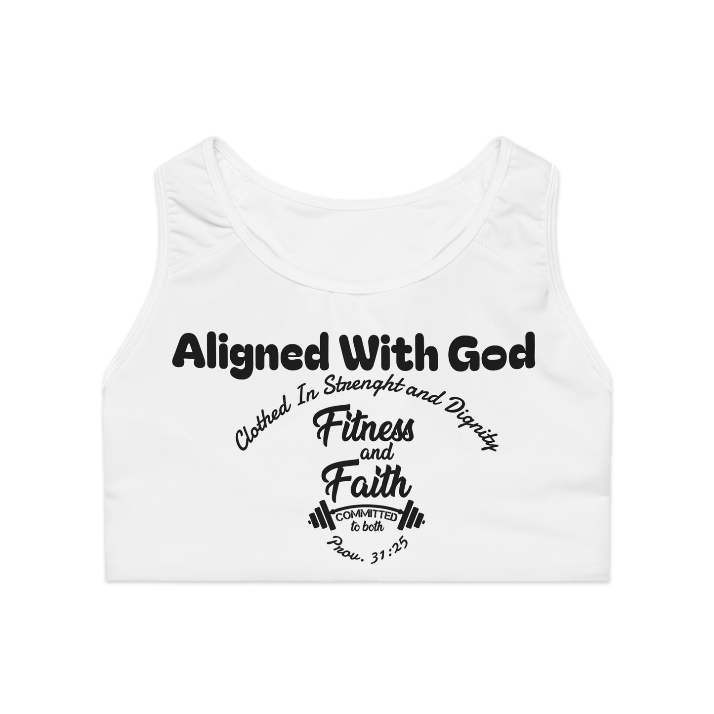 Layering Sports Bra - White/Black