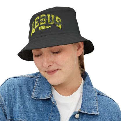 Jesus is the Rock Eternal Bucket Hat