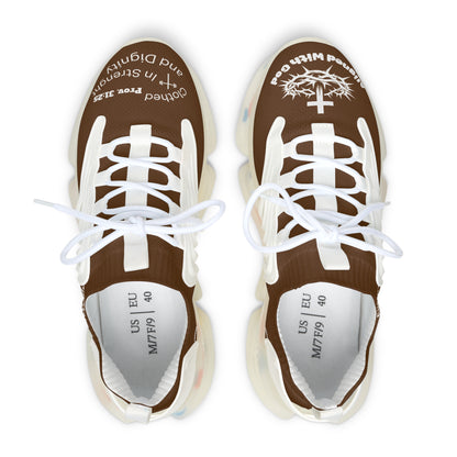 Women's Mesh Sneakers — Brown/White & Brown/Black Athletic Shoes