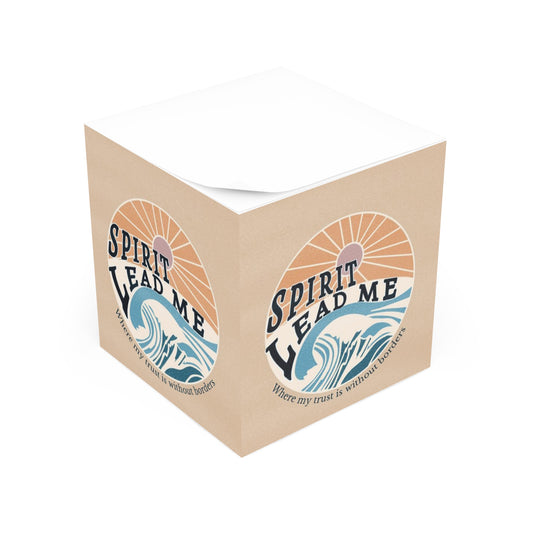 Note Cube — “Spirit Lead Me” Inspirational Sticky Note Block