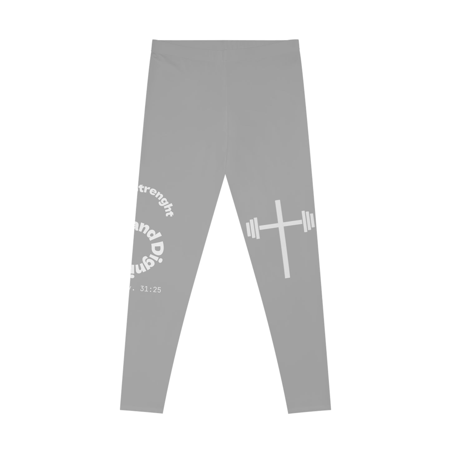 Ankle-Length Leggings - Light Grey