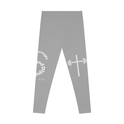 Ankle-Length Leggings - Light Grey