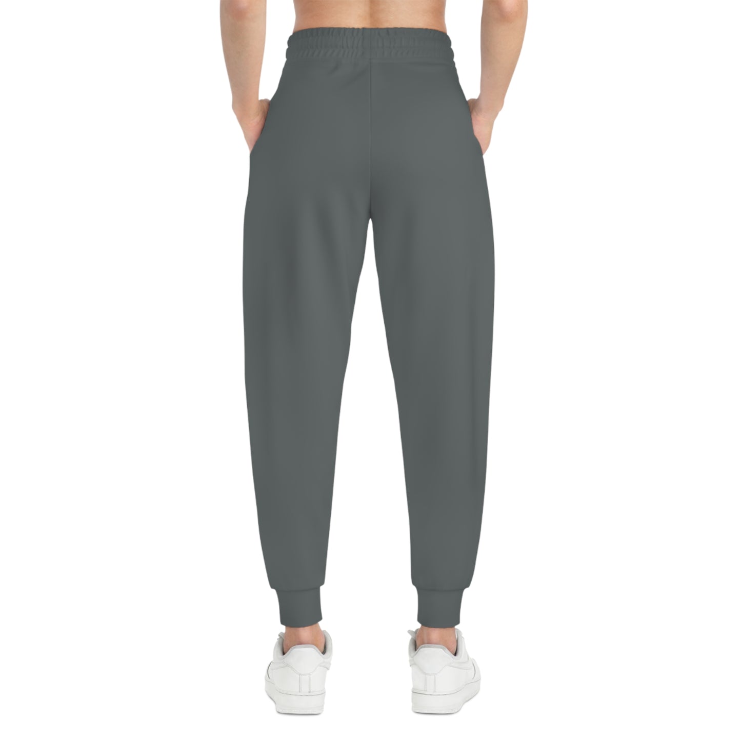 Athletic Joggers - Dark Grey/White