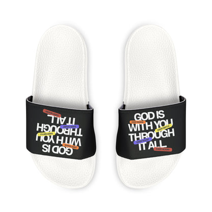 Men's Removable Strap Sandals — God Is With You Through It All