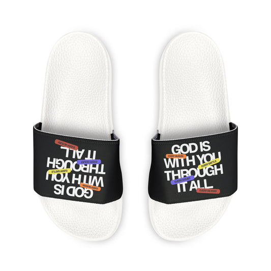 Men's Removable Strap Sandals — God Is With You Through It All