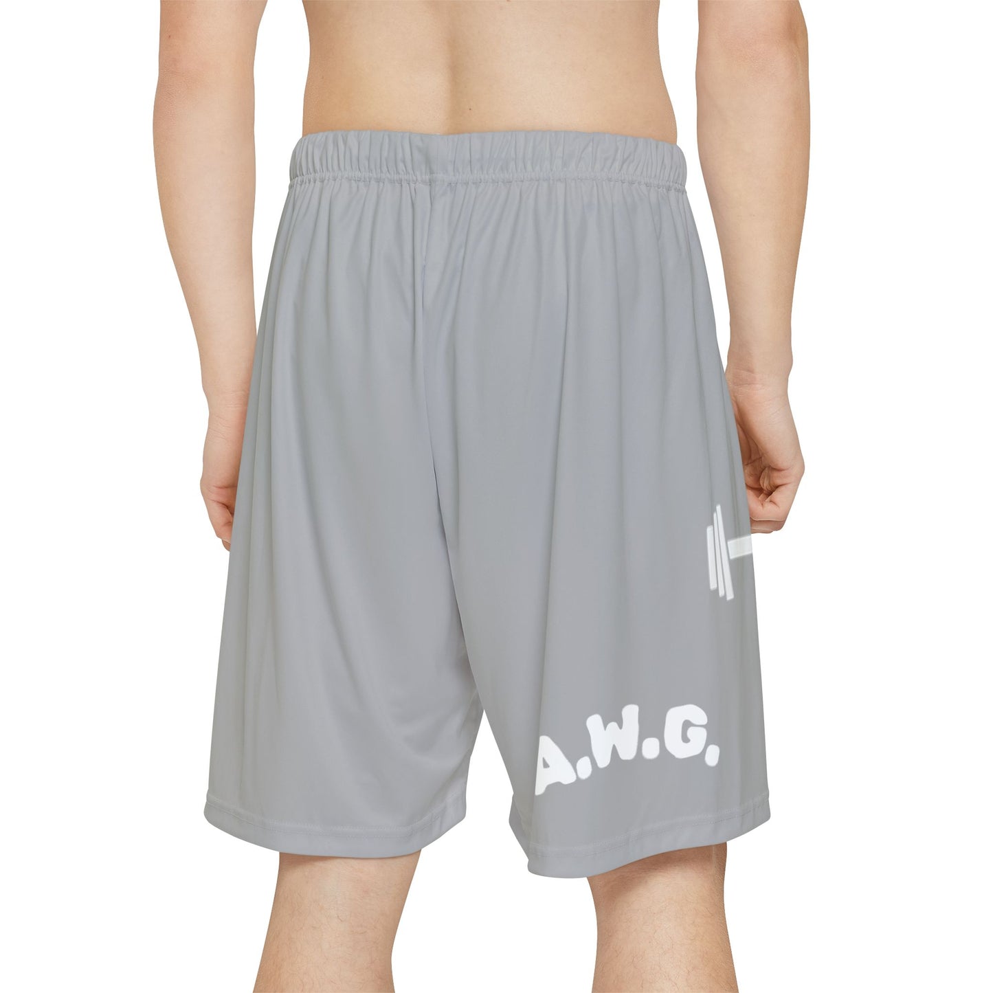 Gym Shorts - Light Grey/White
