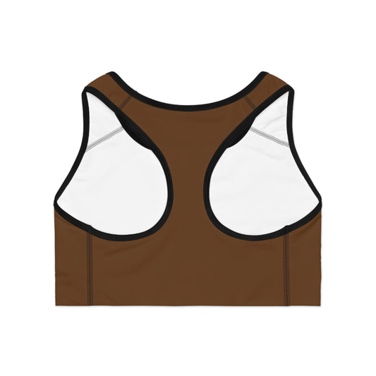 Layering Sports Bra - Brown/Black
