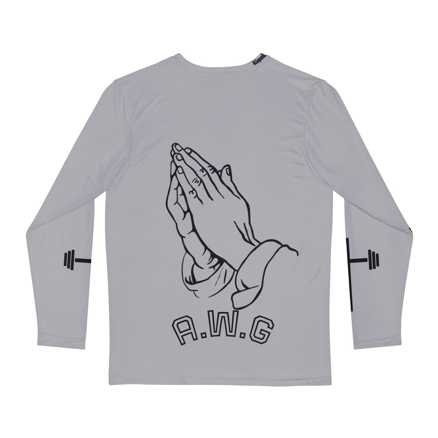 I Can do All things Through Christ - Long Sleeve - Light Grey/Black