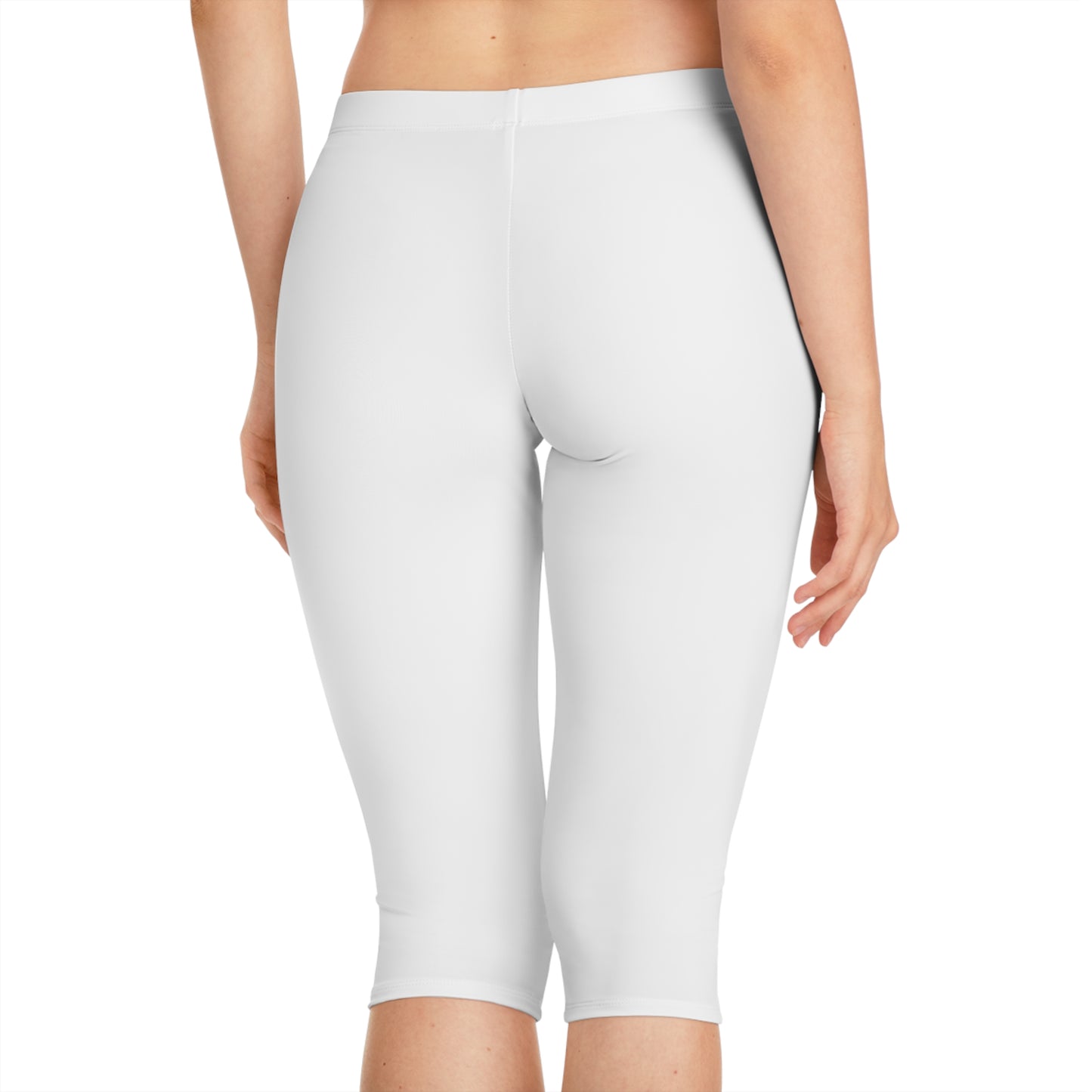 Capri Leggings - White/Black