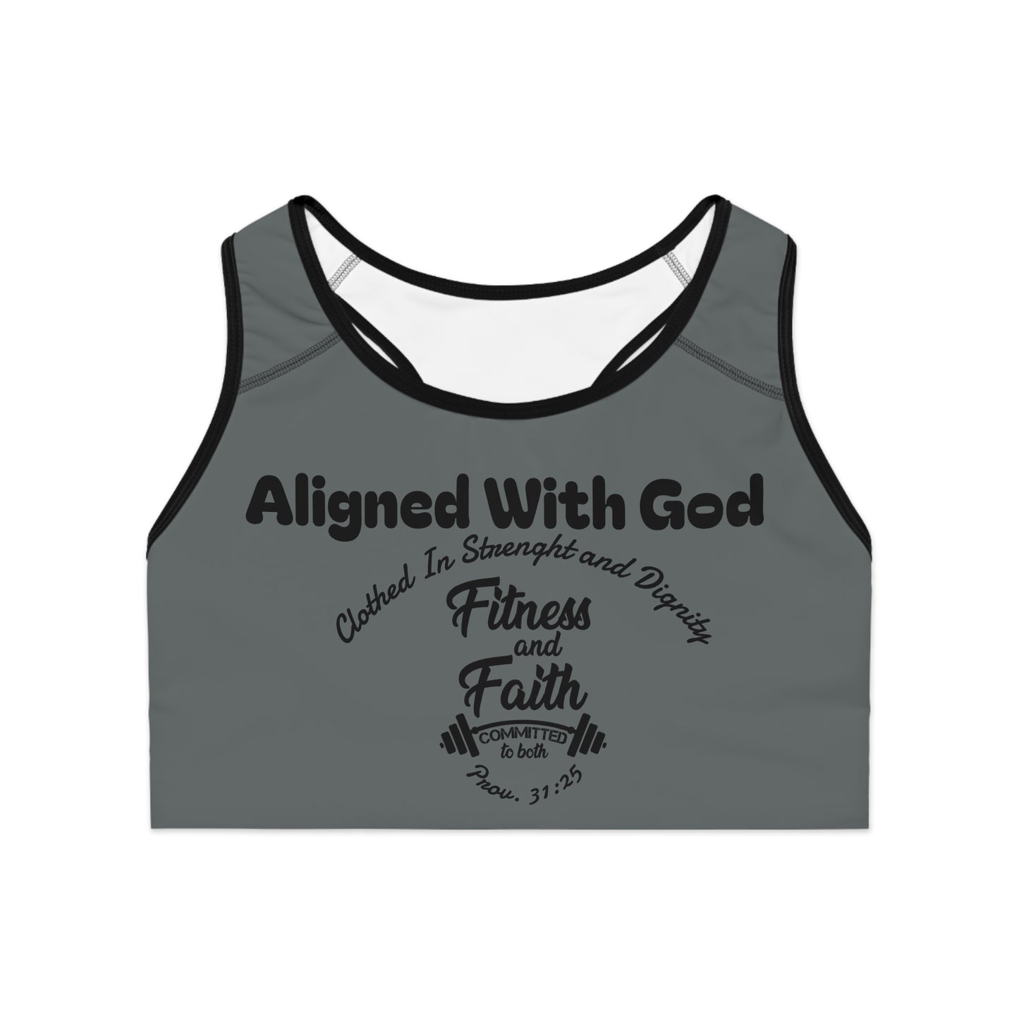 Layering Sports Bra - Dark Grey/Black