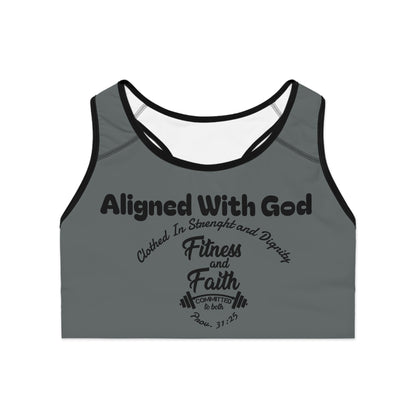 Layering Sports Bra - Dark Grey/Black