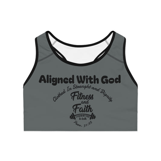 Layering Sports Bra - Dark Grey/Black