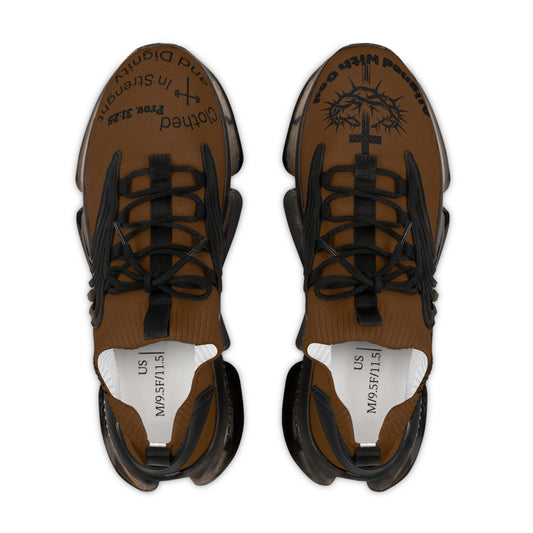 Men's Mesh Sneakers — Brown/White & Brown/Black Athletic Shoes