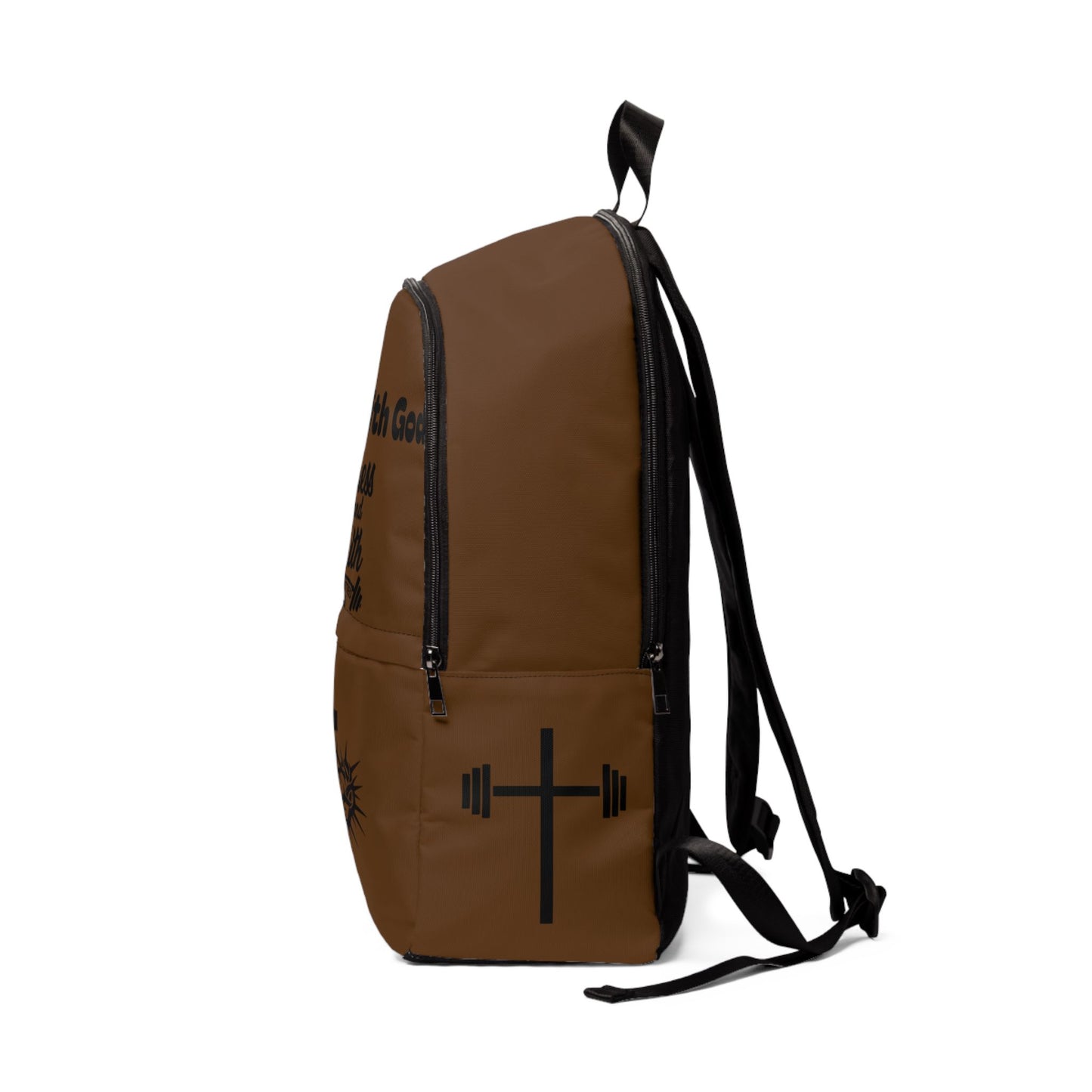 Fitness and Faith Backpack - Brown