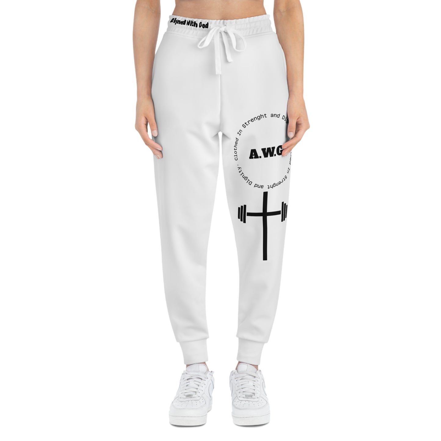 Athletic Joggers - White/Black