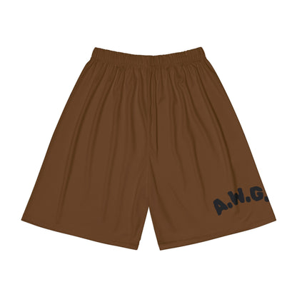 Gym Shorts - Brown/Black