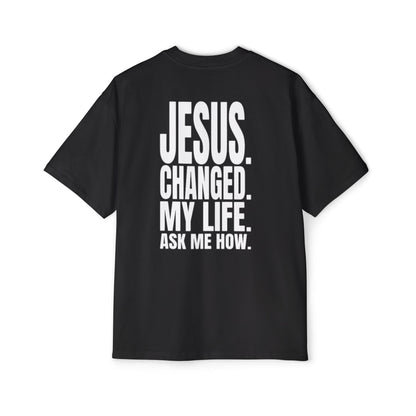 Ask me about Jesus - Oversized Tee