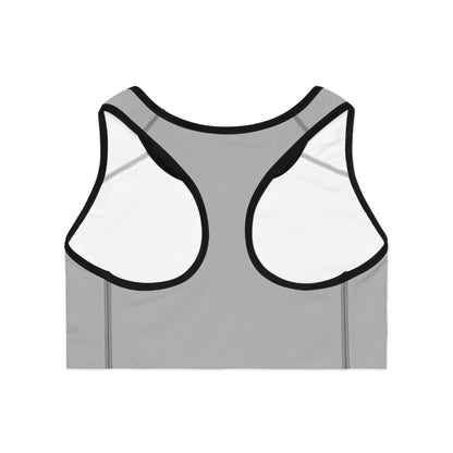 Layering Sports Bra - Light Grey/Black
